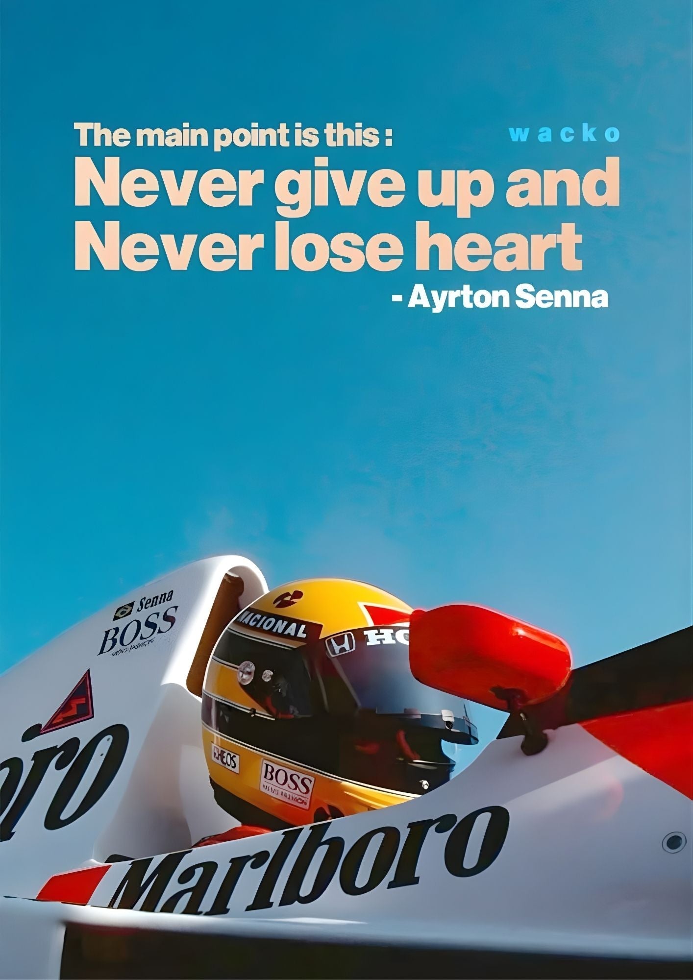 Ferrari F1 Quote Poster