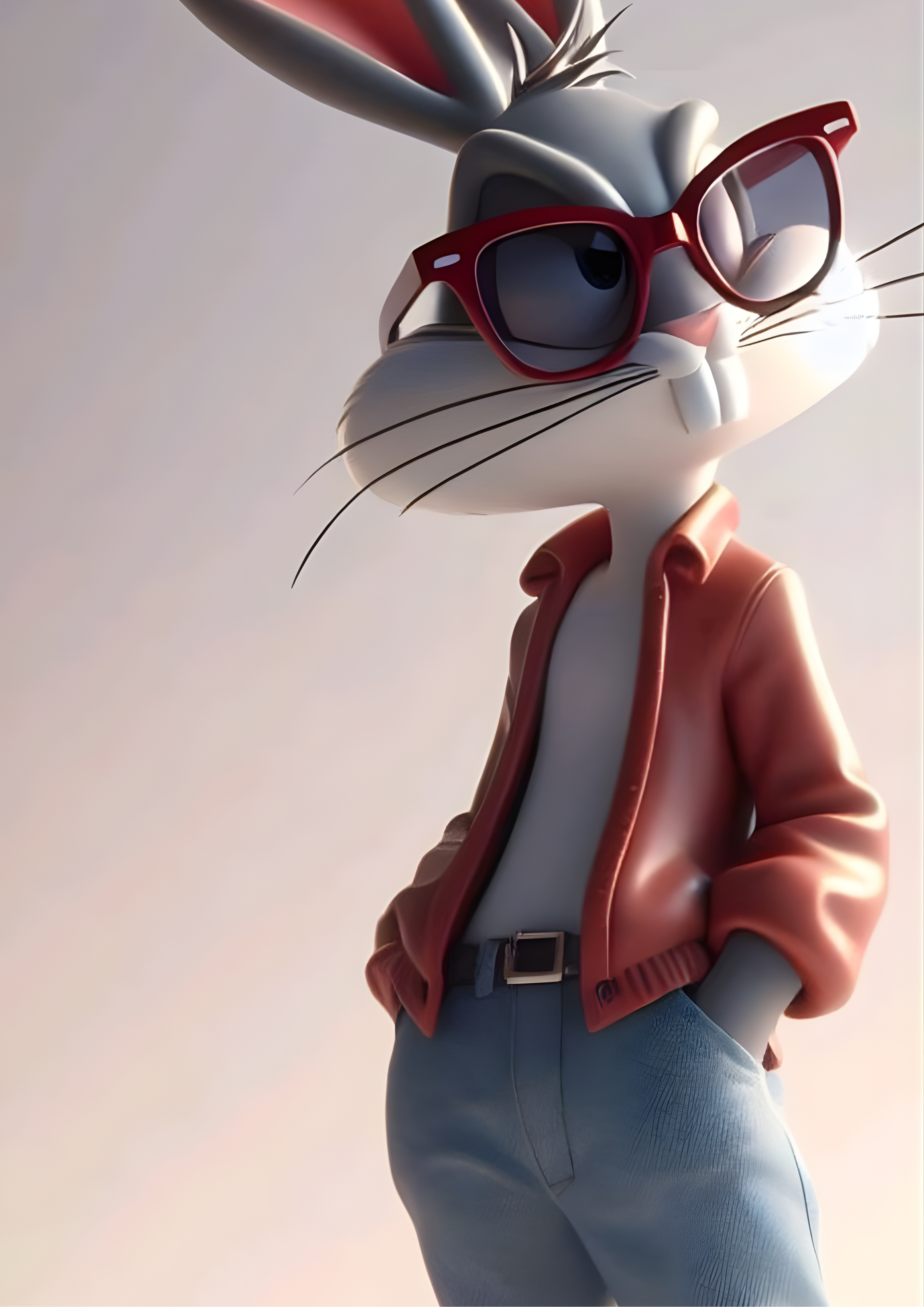 Rabbit in Leather Jacket