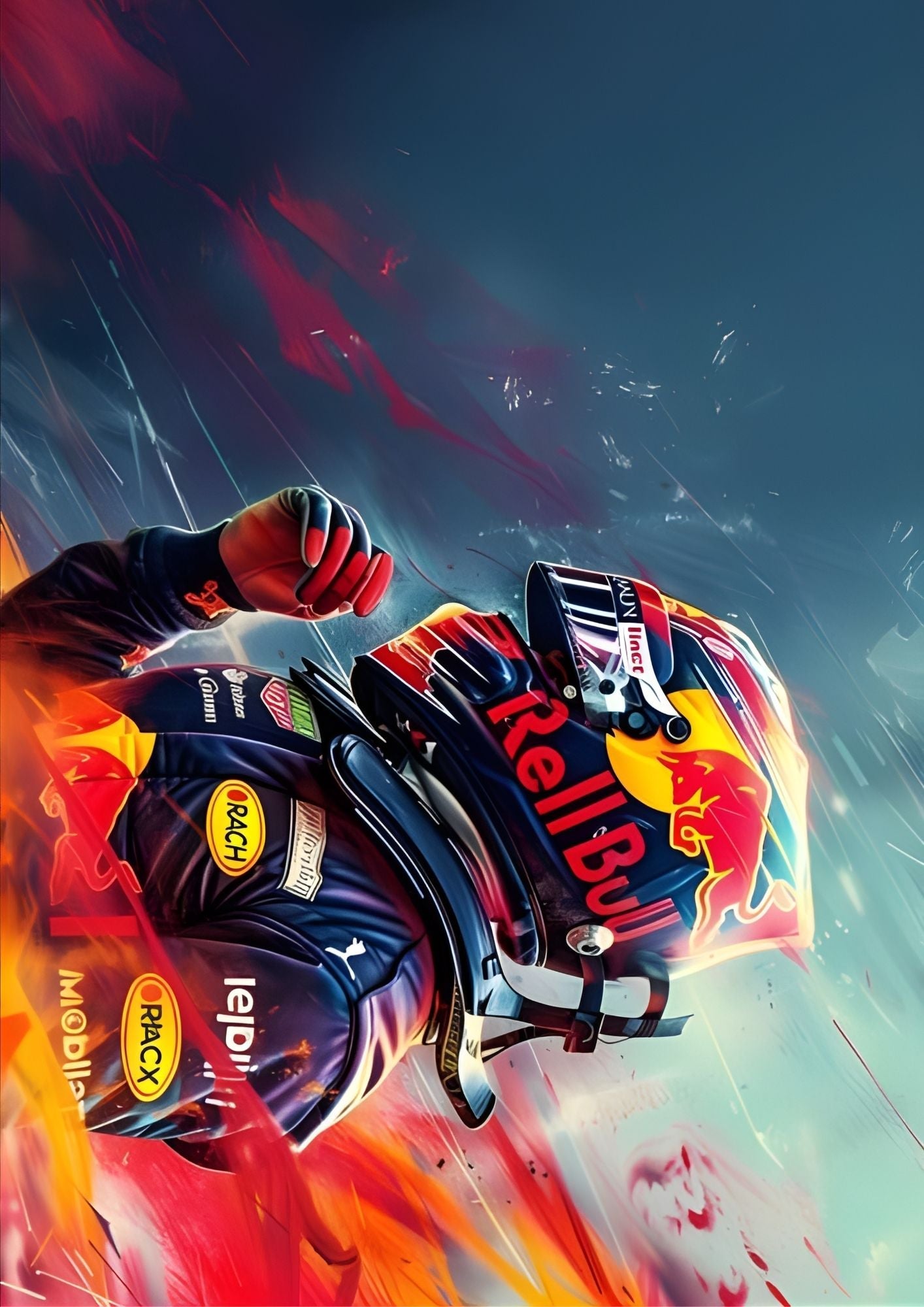 Mercedes F1W16 Blueprint Poster