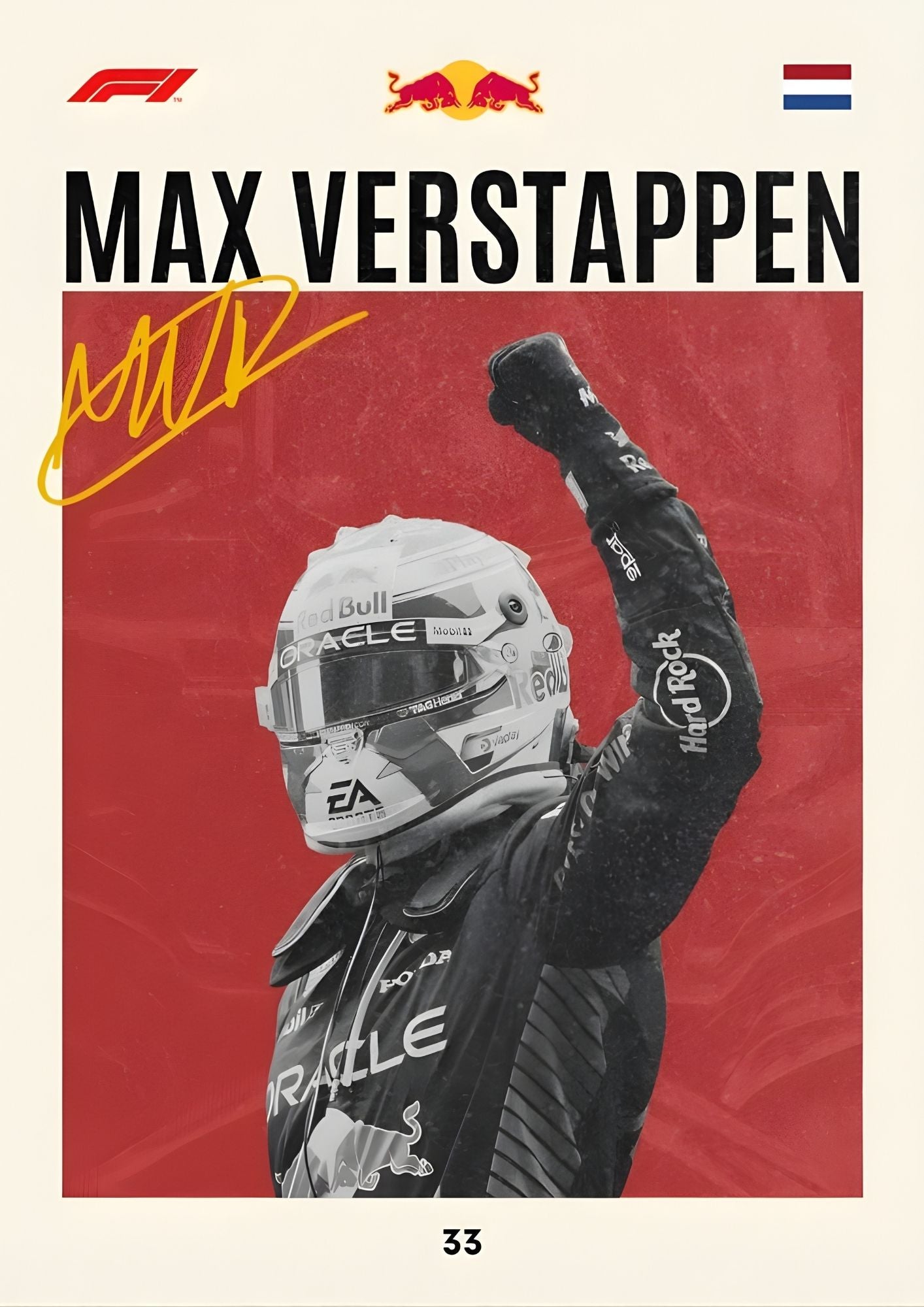 Verstappen Red Bull Shatter Art