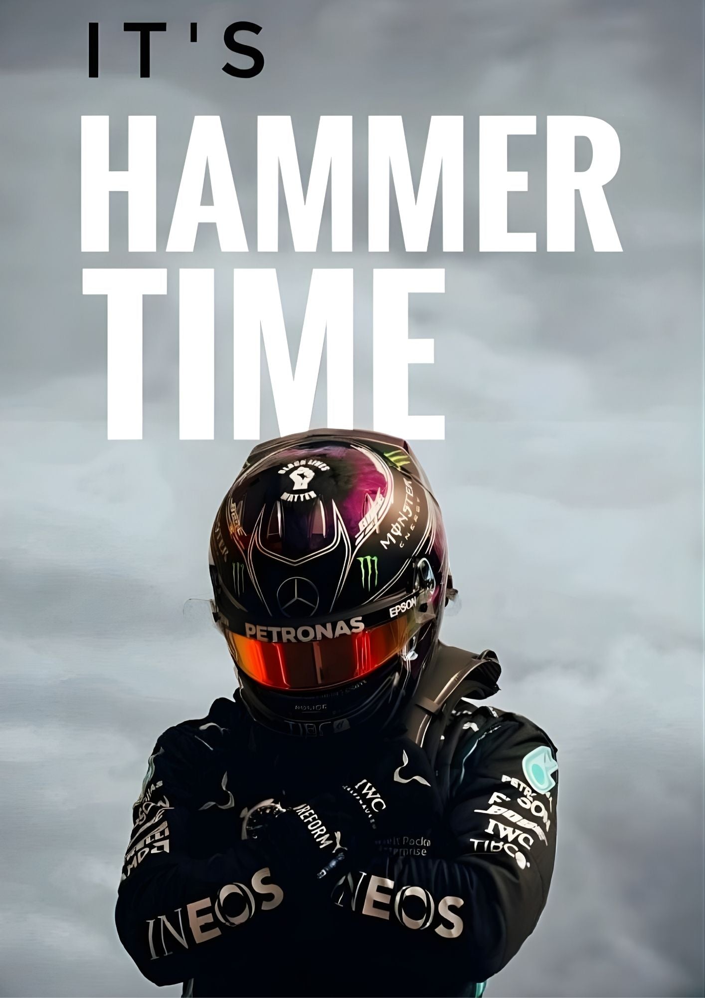 Lewis Hamilton "Hammer Time" Poster