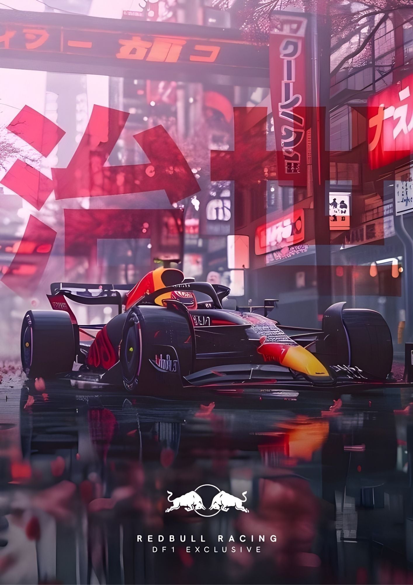Red Bull Japanese Street Racing Poster