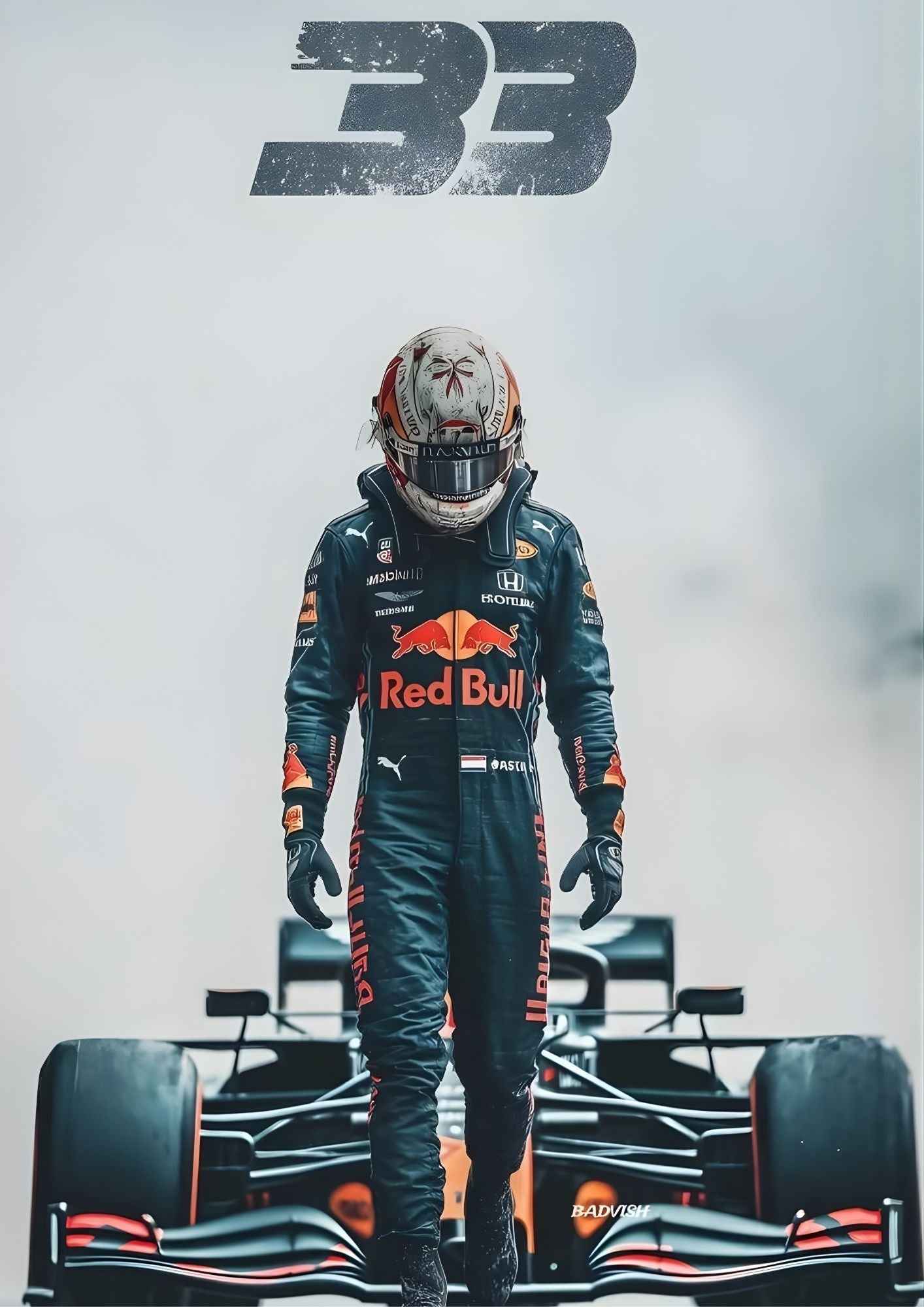 Max Verstappen #33 Red Bull Art