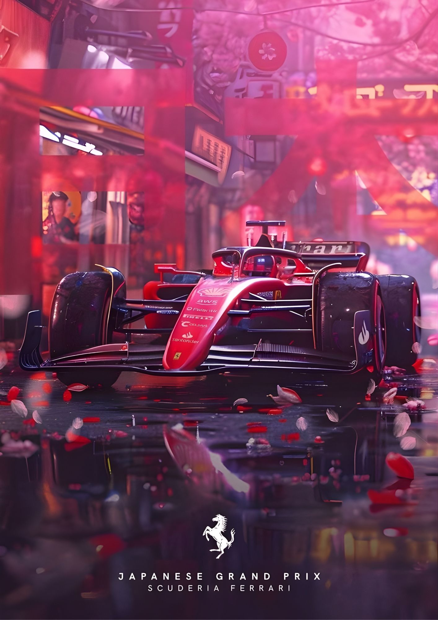 Ferrari Japanese Grand Prix Poster