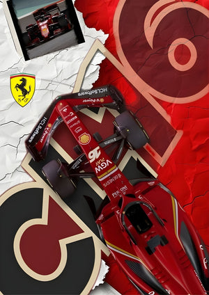 Ferrari SF Car Montage Art