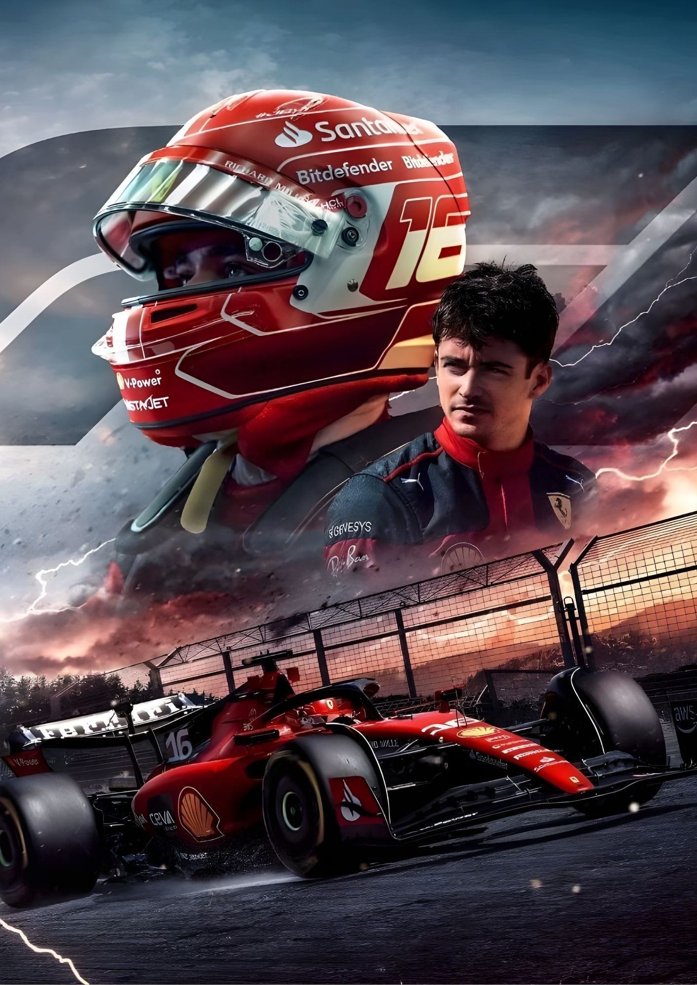 Verstappen Red Bull Helmet Closeup