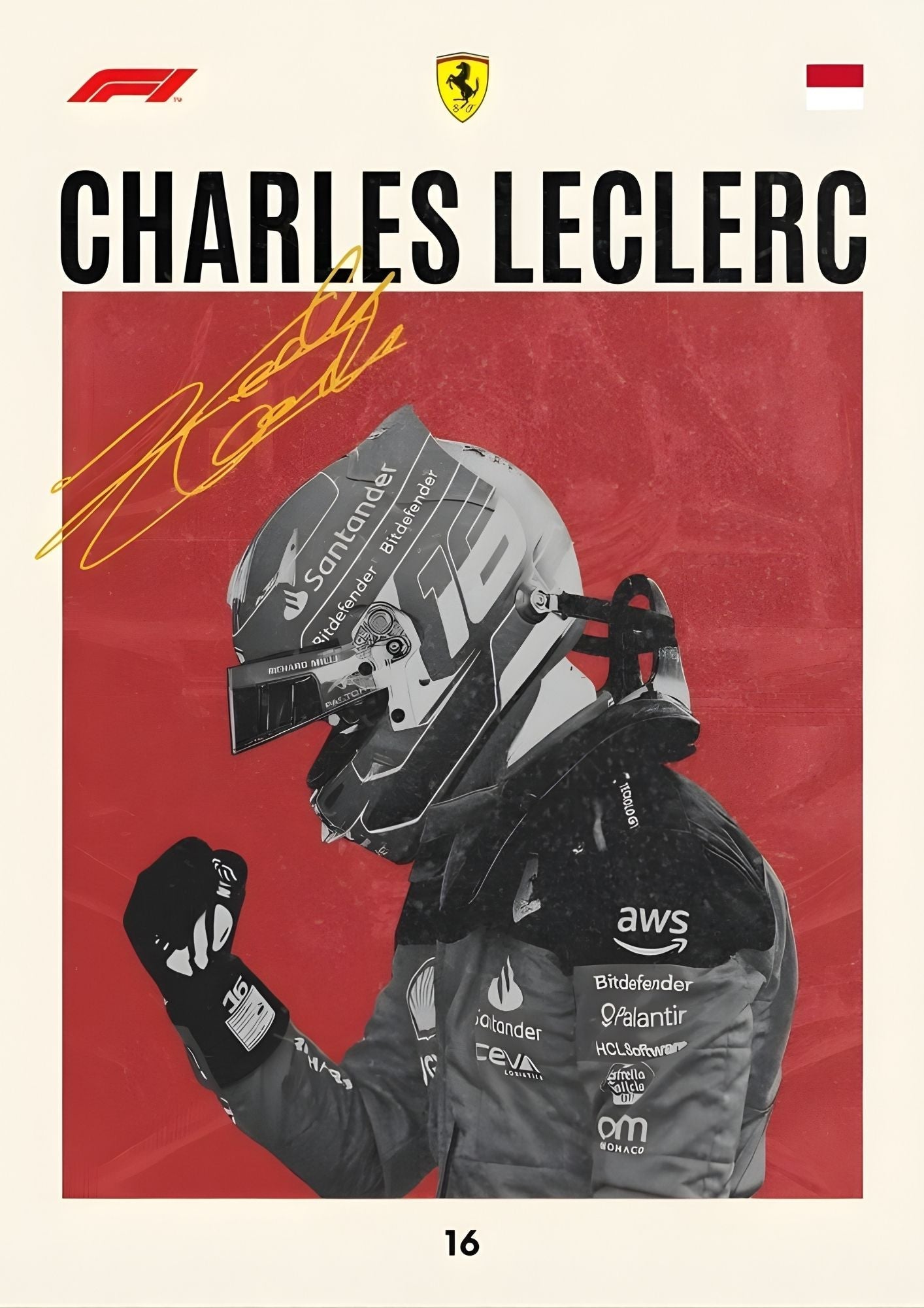 Ferrari Storm Circuit Poster