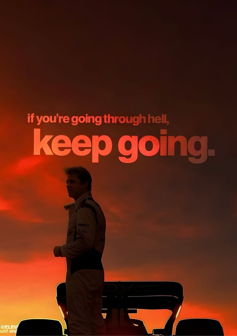 Ferrari Driver "Be Loving" Quote Poster