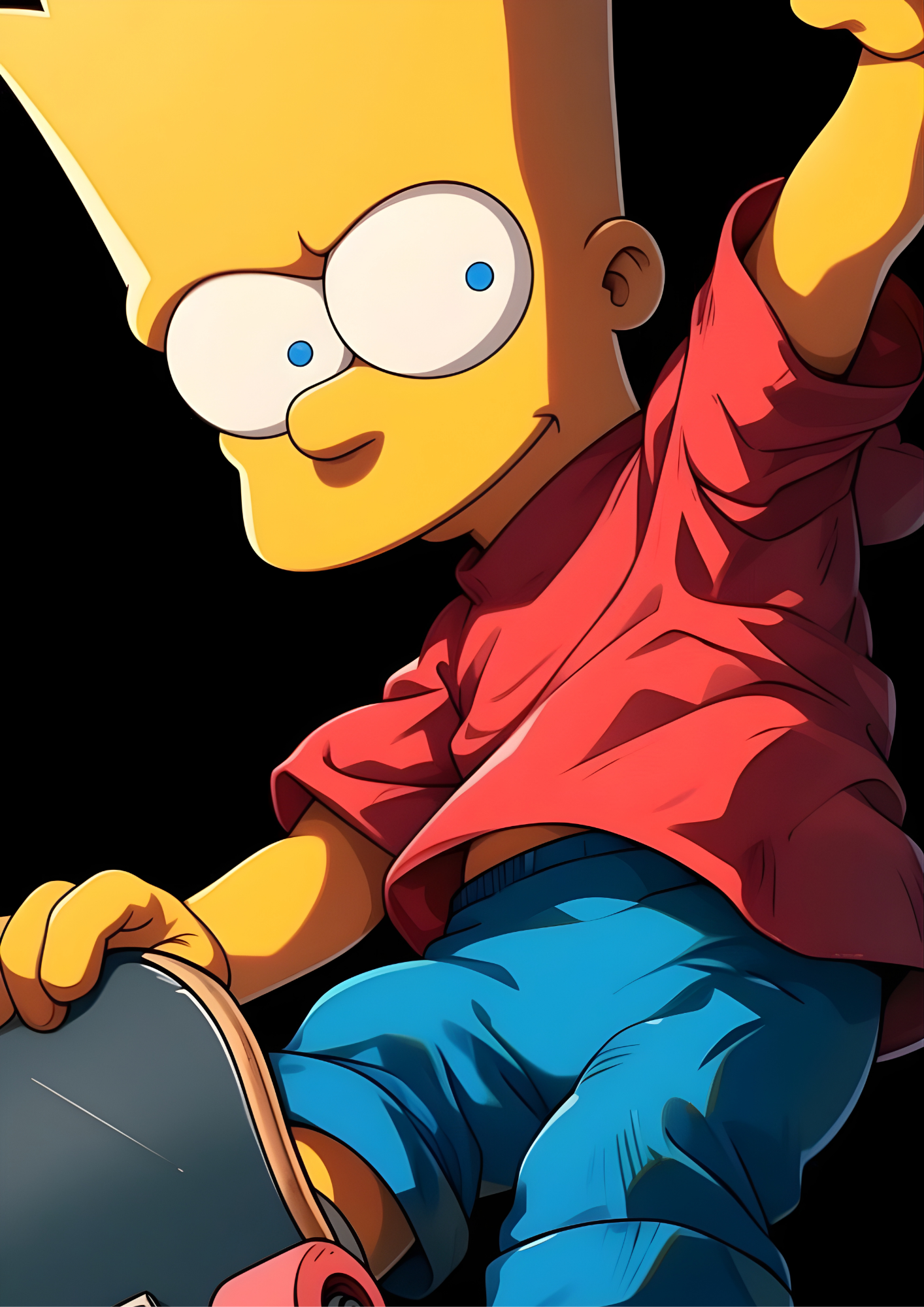 Bart Skateboard Action