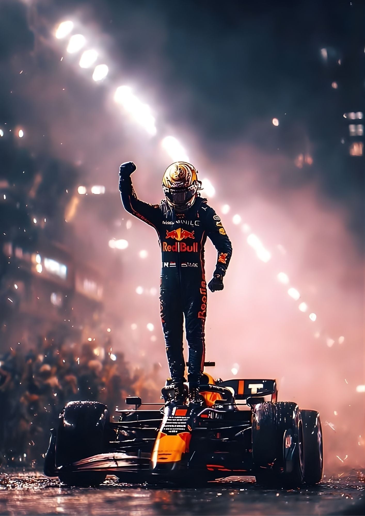 Ferrari Japanese Script Poster