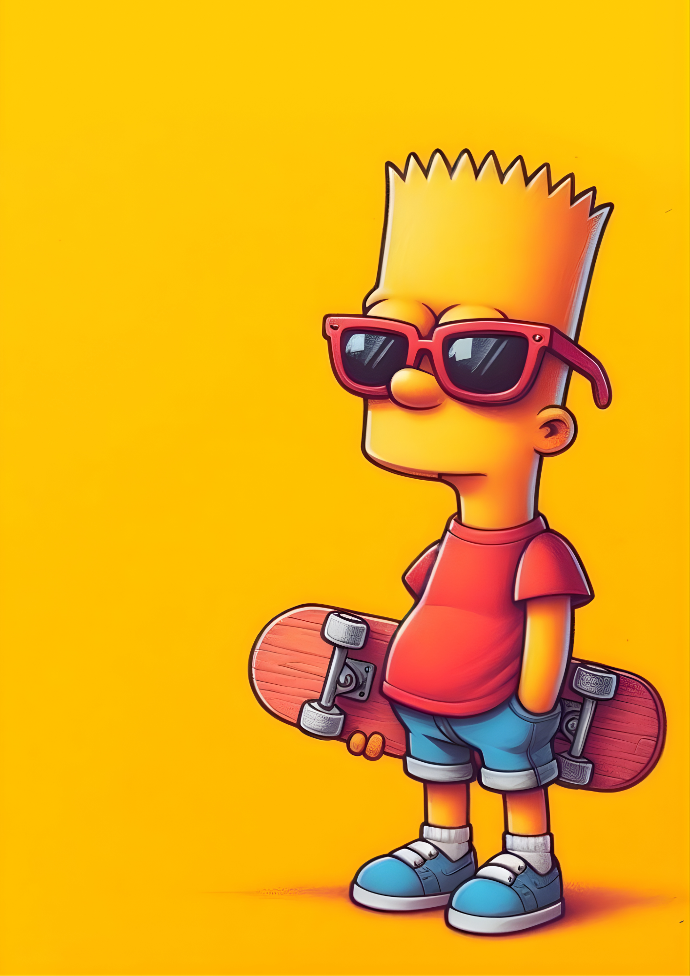 Bart Skater in Red Shades