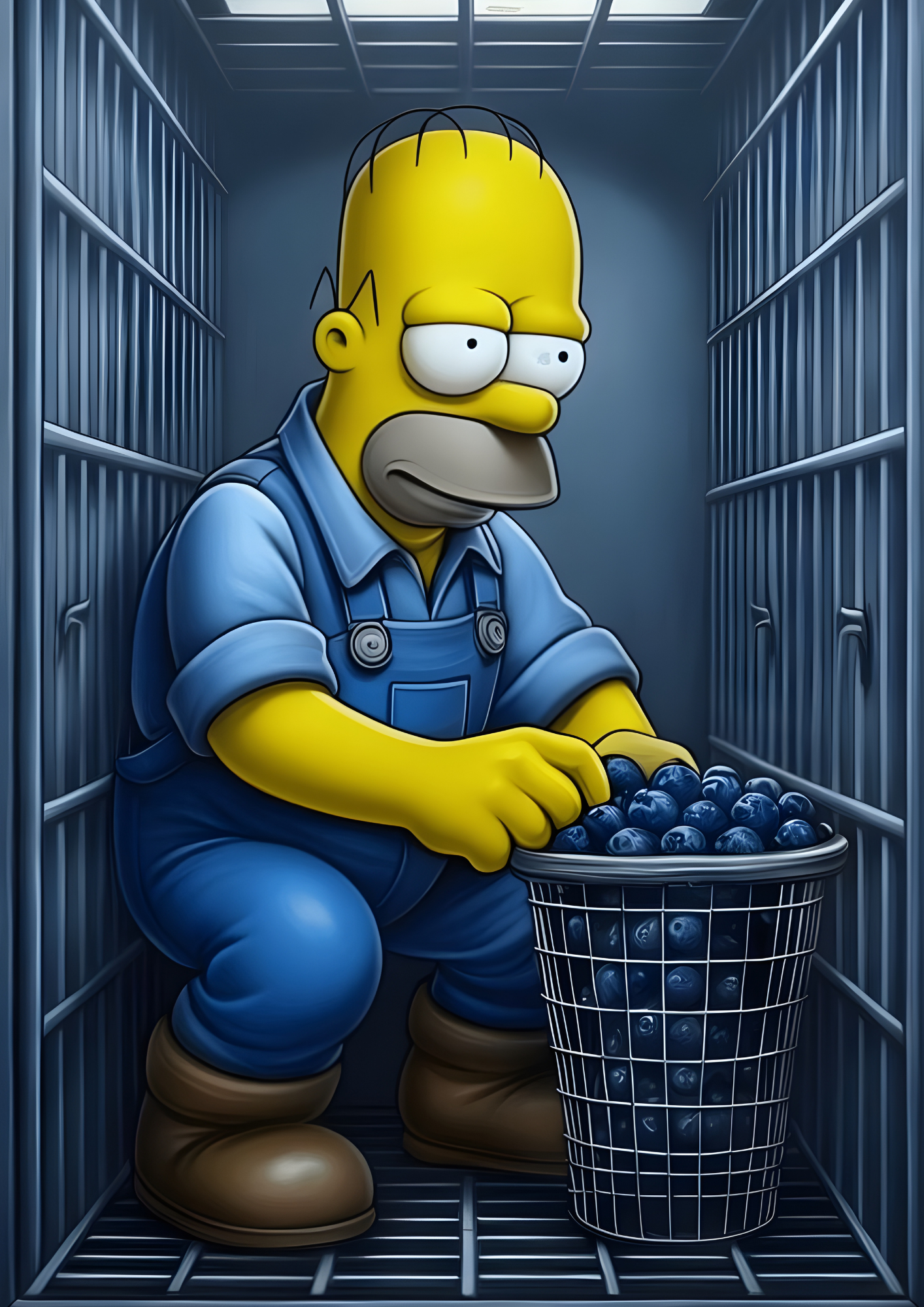 Homer Blueberry Picking