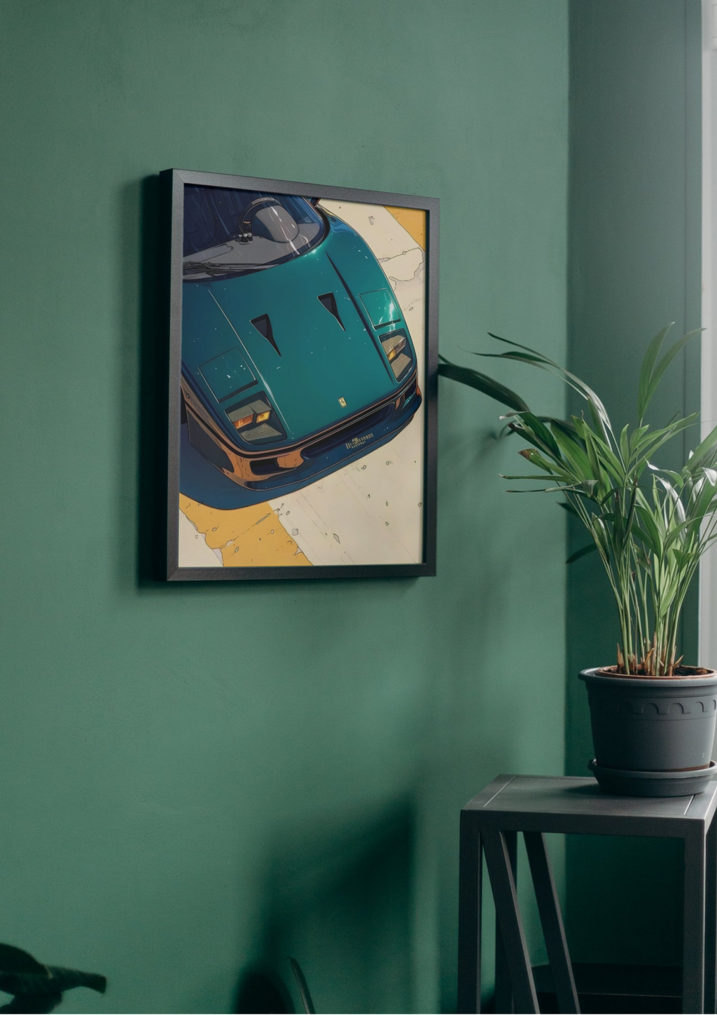 Cartoonish Car Poster