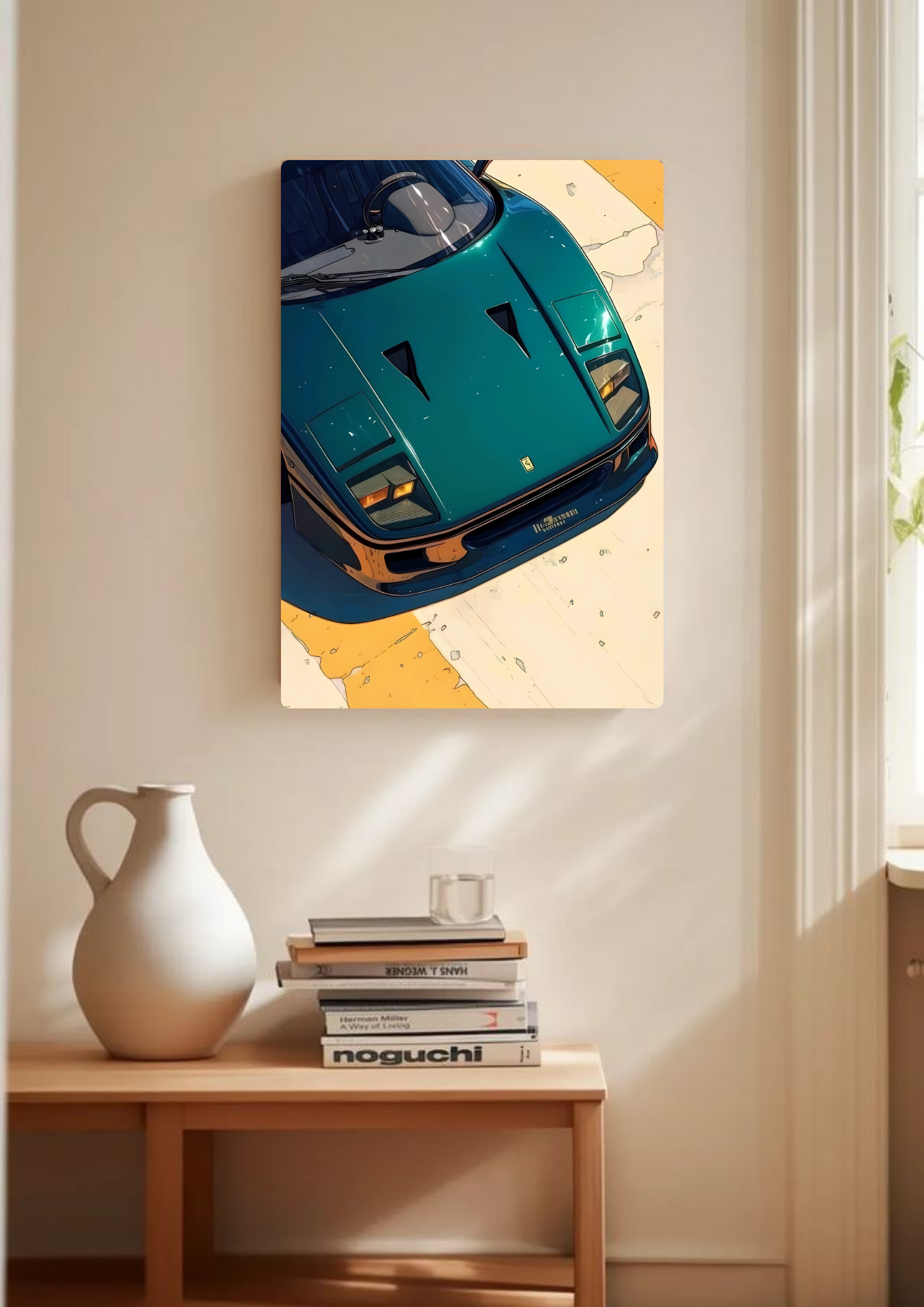 Cartoonish Car Poster