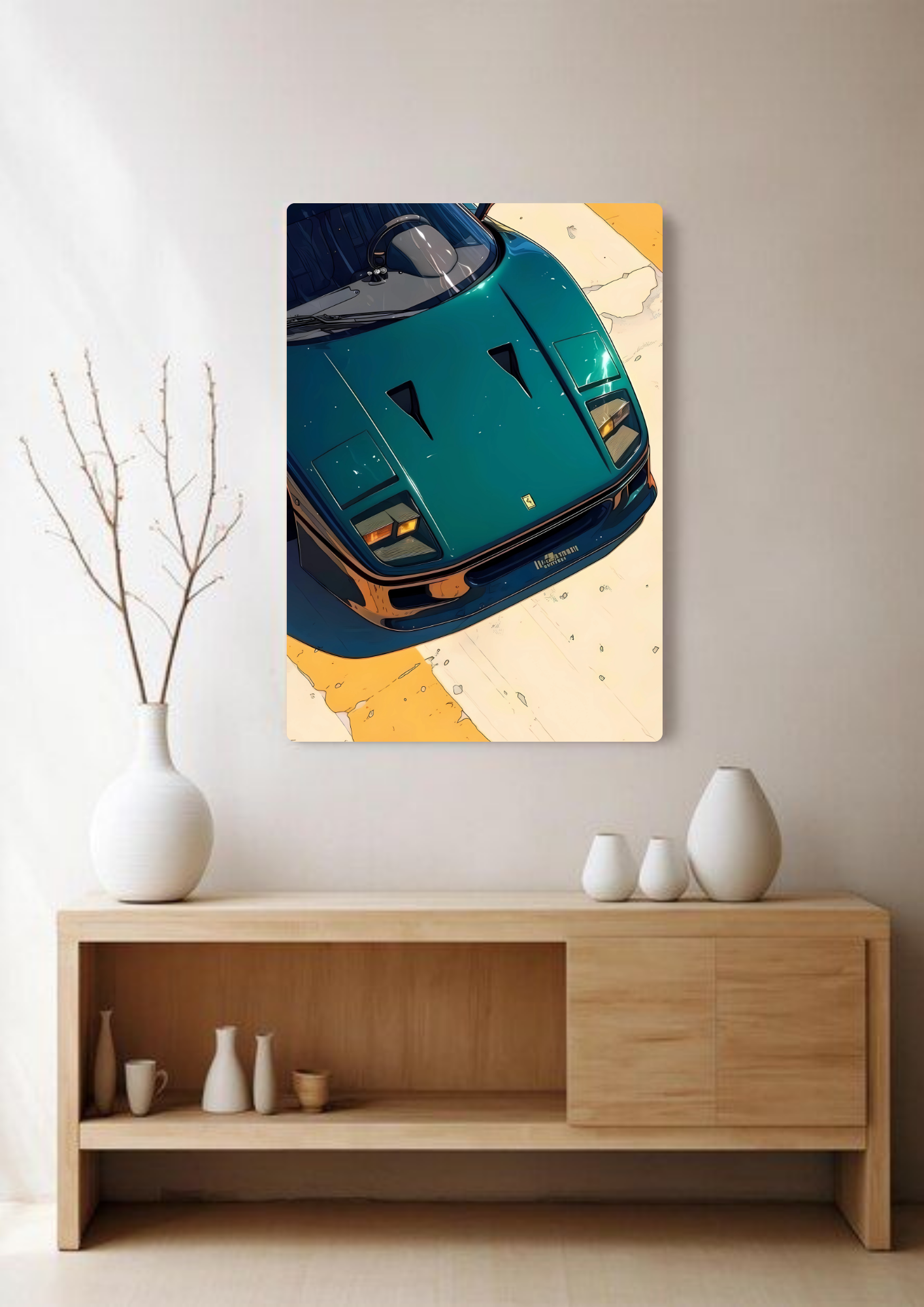 Cartoonish Car Poster