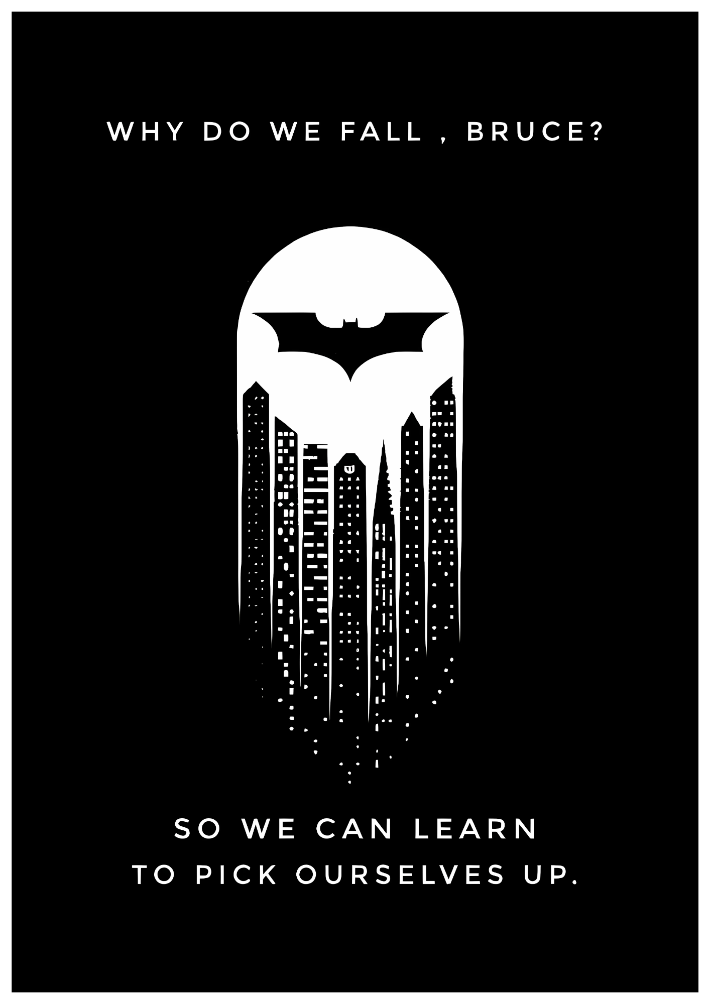 Batman Logo with Quote