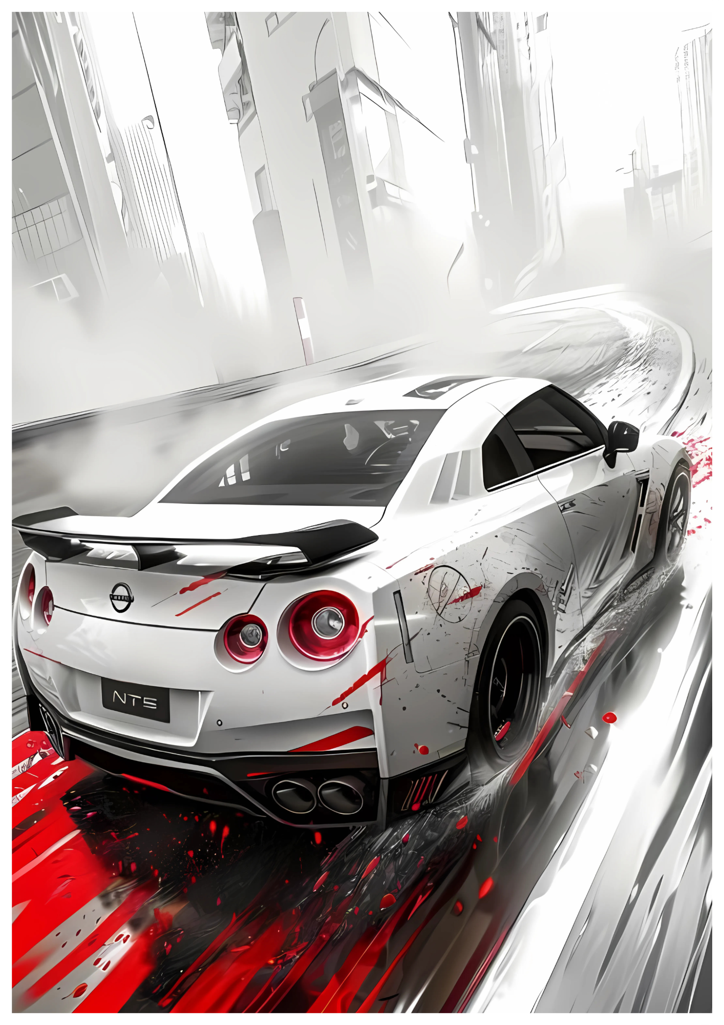 The White Knight's Scars (Nissan GT-R)